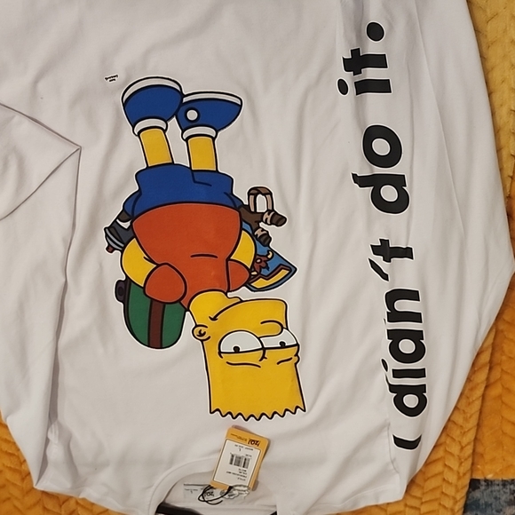 Colorful ong Sleeve Simpson Shirt with Velvet design - Picture 5 of 6